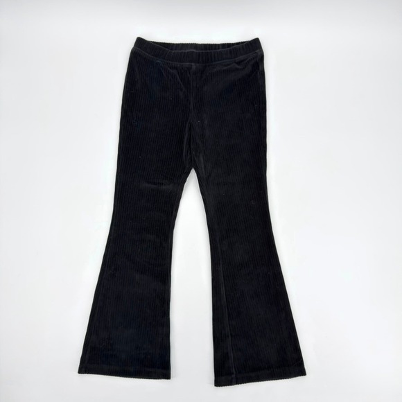 Cat & Jack Other - Cat & Jack Girls Black Corduroy Flare Pants Size L 10/12 Bell Bottom Pull On